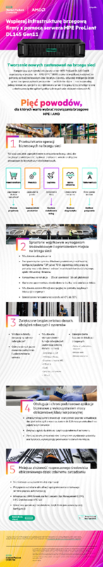 Wspieraj infrastrukturę brzegową firmy z pomocą serwera HPE ProLiant DL145 Gen11 thumbnail