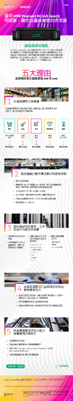 運用 HPE ProLiant DL145 Gen11 伺服器，讓您的邊緣業務如虎添翼 thumbnail