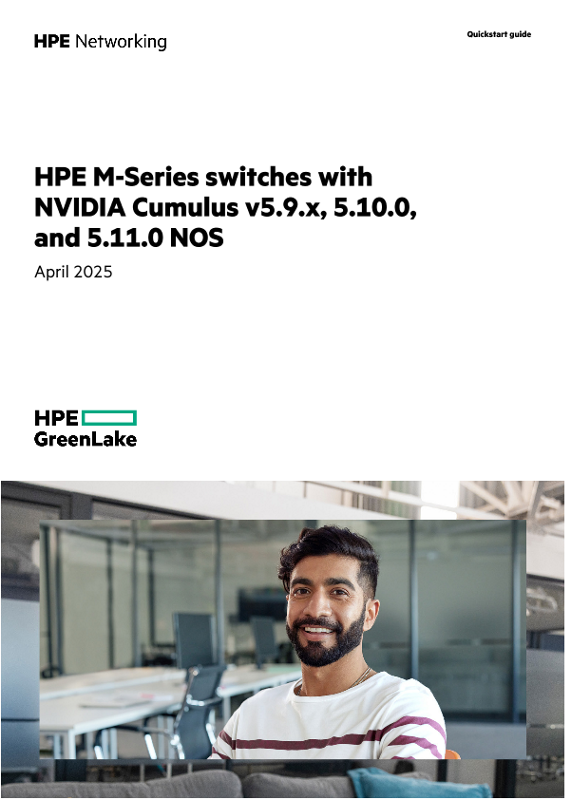 HPE M-Series switches with NVIDIA Cumulus v5.9.x NOS thumbnail
