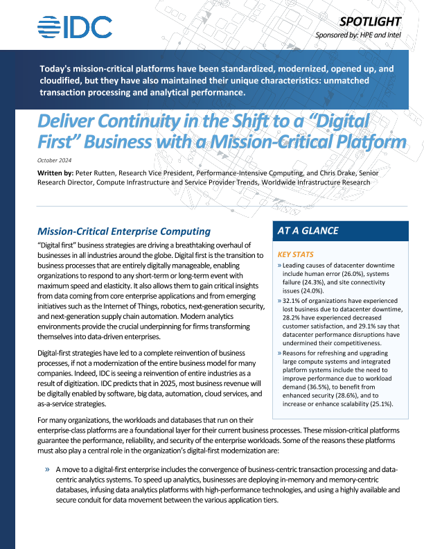 Deliver Continuity in the Shift to a “Digital First” Business with a Mission-Critical Platform thumbnail