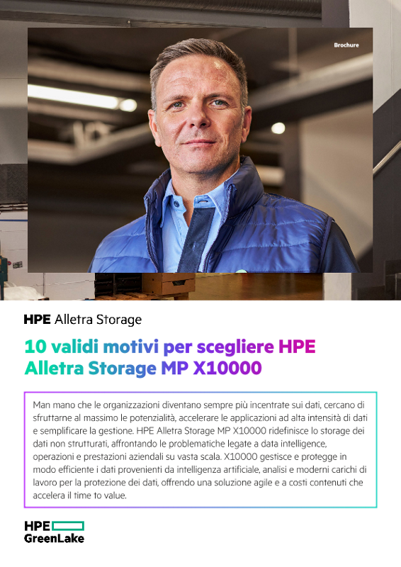 12 validi motivi per scegliere HPE Alletra Storage MP X10000 thumbnail