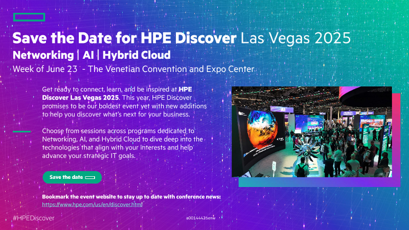Event Information-Save the Date Overview-HPE Discover Las Vegas 2025 thumbnail