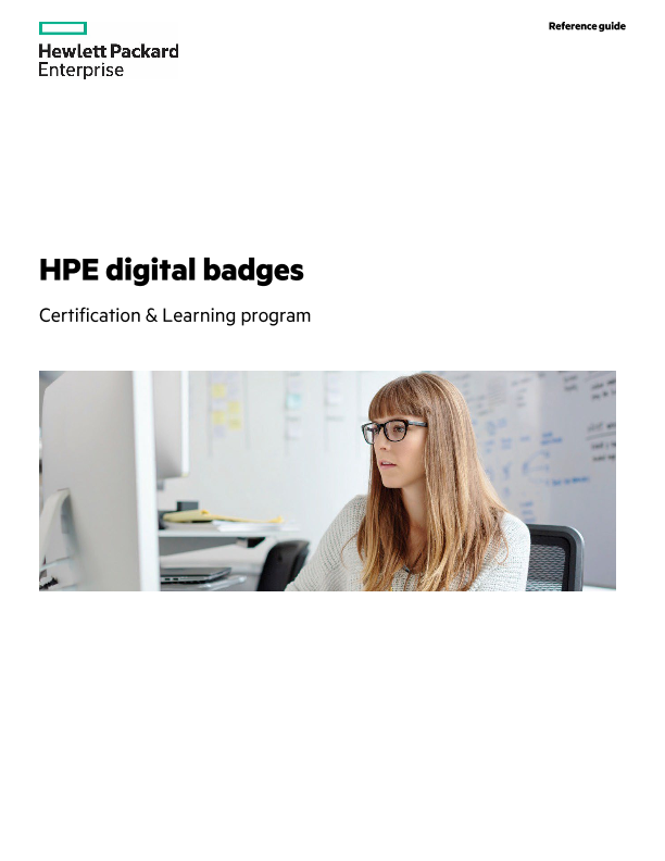 Reference Guide - HPE digital badges thumbnail