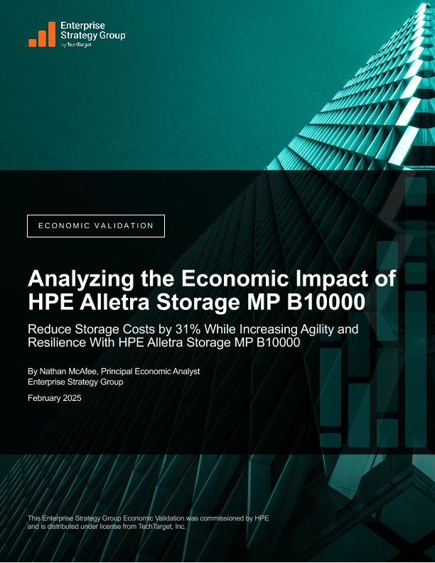 Analyzing the Economic Impact of HPE Alletra Storage MP B10000 thumbnail