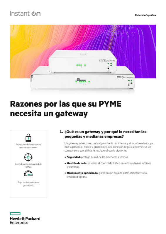 HPE Networking Instant On Infographic Secure Gateway_ESP thumbnail
