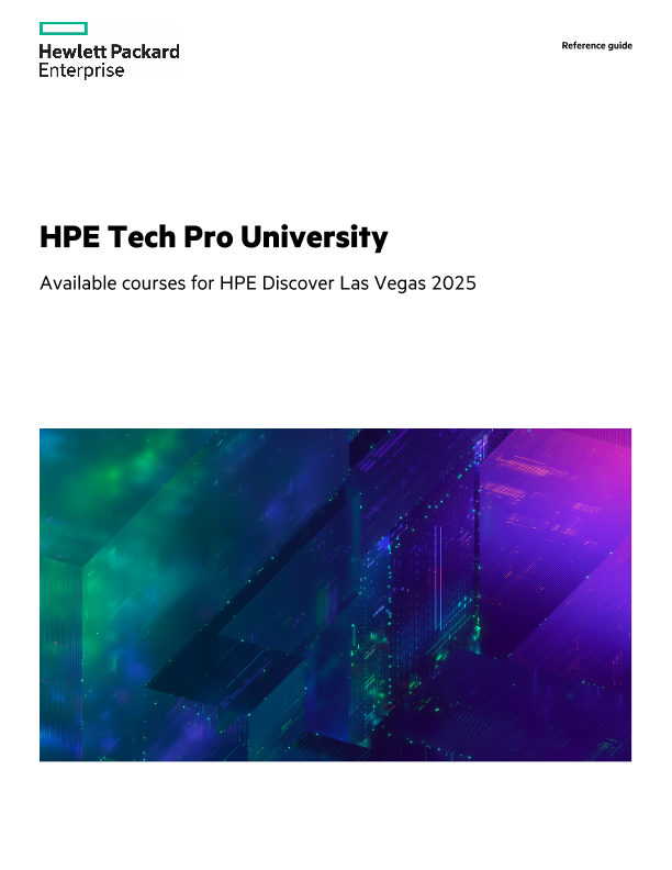 Reference Guide - HPE Discover 2025 Course Catalog thumbnail