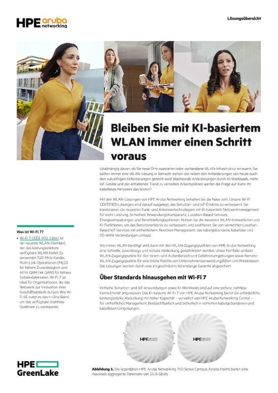 Bleiben Sie mit KI-basiertem WLAN immer einen Schritt voraus thumbnail
