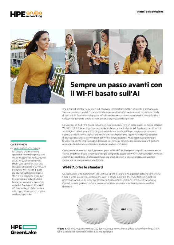 Sempre un passo avanti con il Wi-Fi basato sull'AI thumbnail