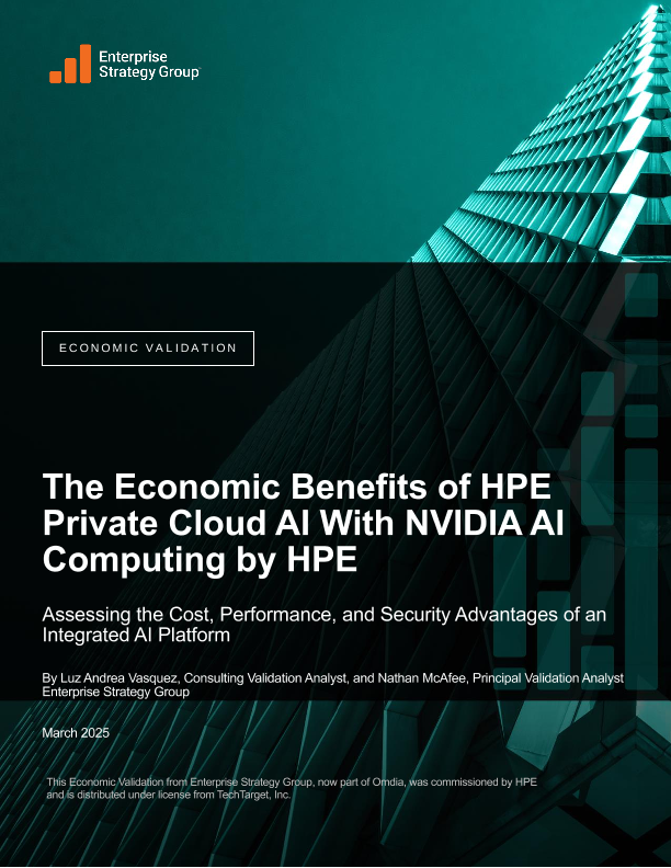 The Economic Benefits of HPE Private Cloud AI With NVIDIA AI Computing by HPE thumbnail