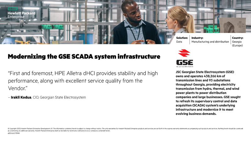 Modernizing the GSE SCADA system infrastructure – JSC Georgian State Electrosystem thumbnail