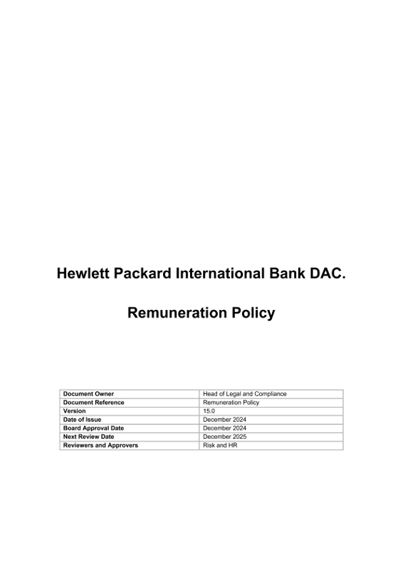 HPIB Remuneration Policy thumbnail