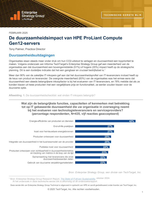 De duurzaamheidsimpact van HPE ProLiant Compute GEN12 Servers thumbnail