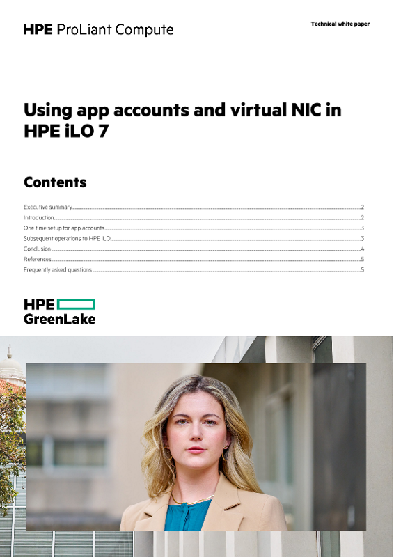 Using app accounts and virtual NIC in HPE iLO 7 thumbnail