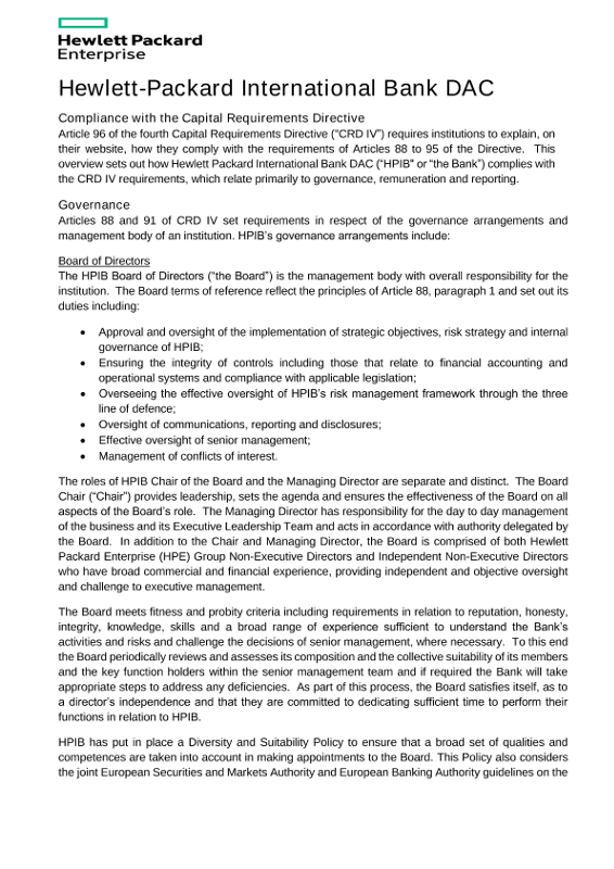 Compliance with Capital Requirements Directive thumbnail
