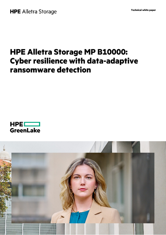 HPE Alletra Storage MP B10000 – Cyber resilience with data-adaptive ransomware detection thumbnail
