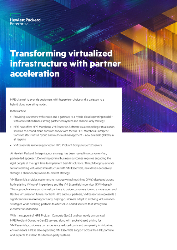 Transforming virtualized infrastructure with partner acceleration thumbnail