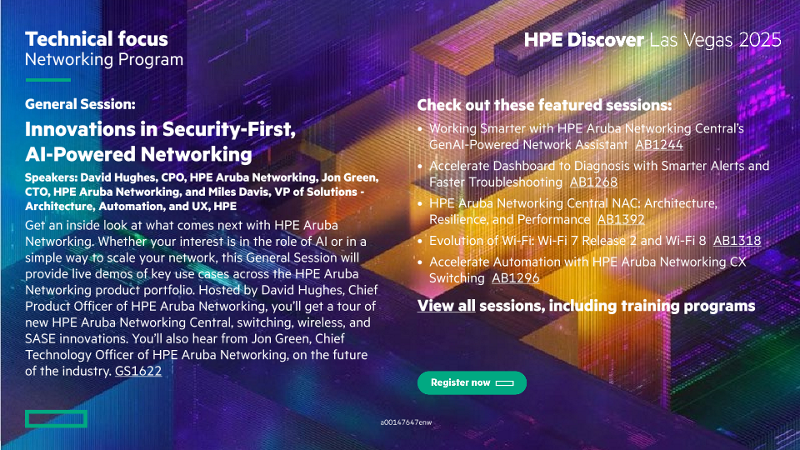 Event Information-Networking-Technical General Session and Top Breakouts-HPE Discover Las Vegas 2025 thumbnail