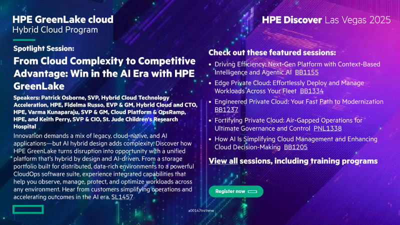 Event Information-HPE GreenLake Cloud Spotlight and Top Breakouts-HPE Discover Las Vegas 2025 thumbnail