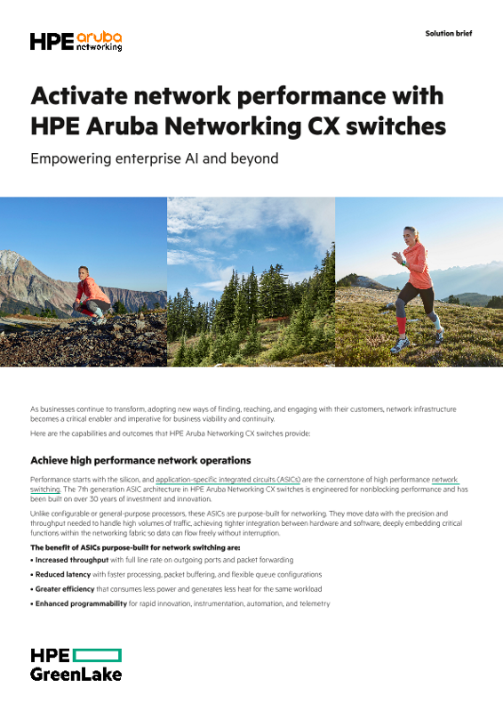 Activate network performance with HPE Aruba Networking CX switches thumbnail