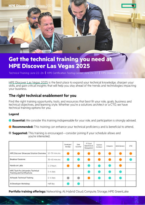 Event Information-Overview of all Technical Training Options-HPE Discover Las Vegas 2025 thumbnail