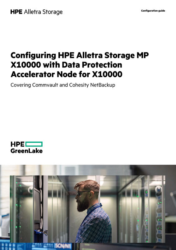 Configuring HPE Alletra Storage MP X10000 with Data Protection Accelerator Node for X10000 thumbnail