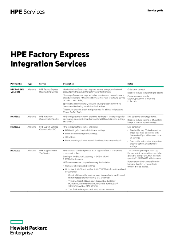 HPE Factory Express Integration Services thumbnail