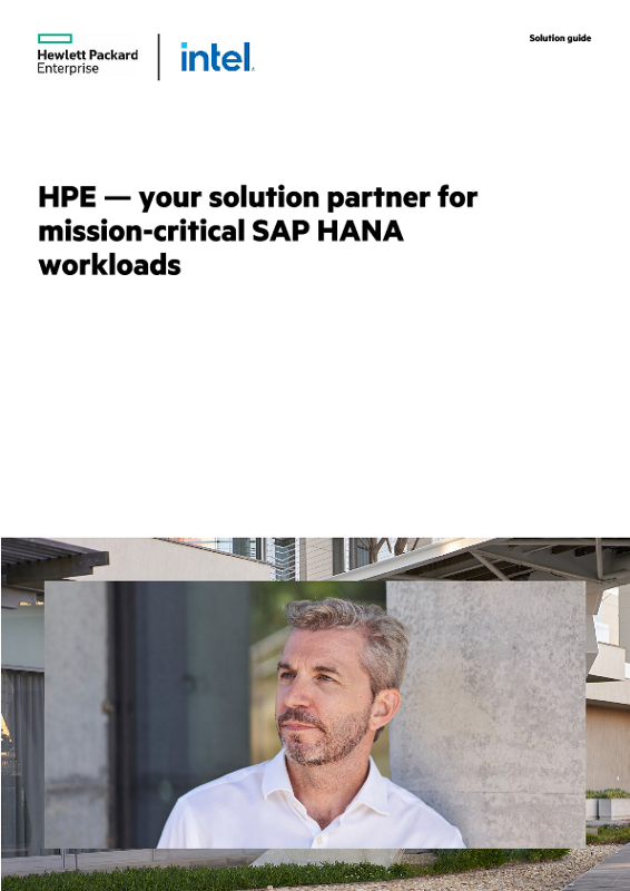 HPE – your solution partner for mission-critical SAP HANA workloads thumbnail