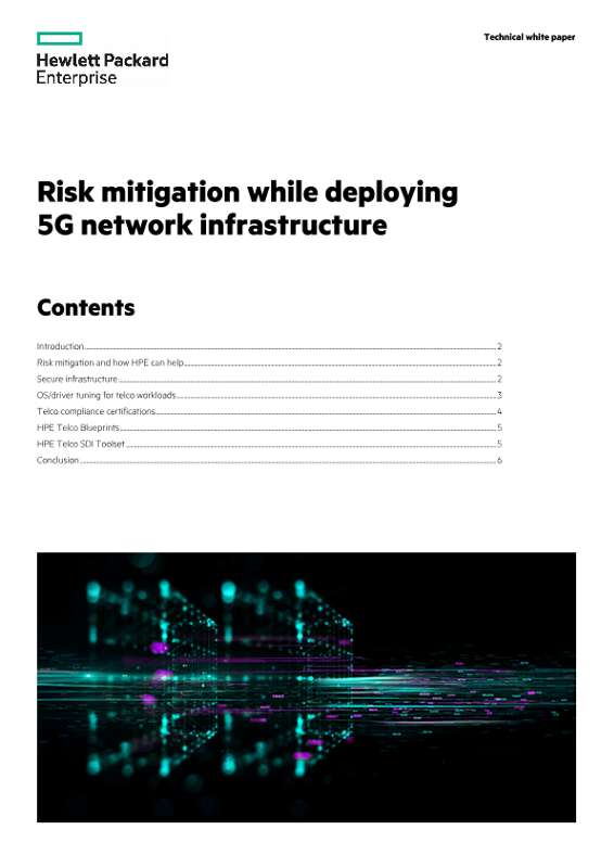 Risk mitigation while deploying 5G network infrastructure technical white paper thumbnail