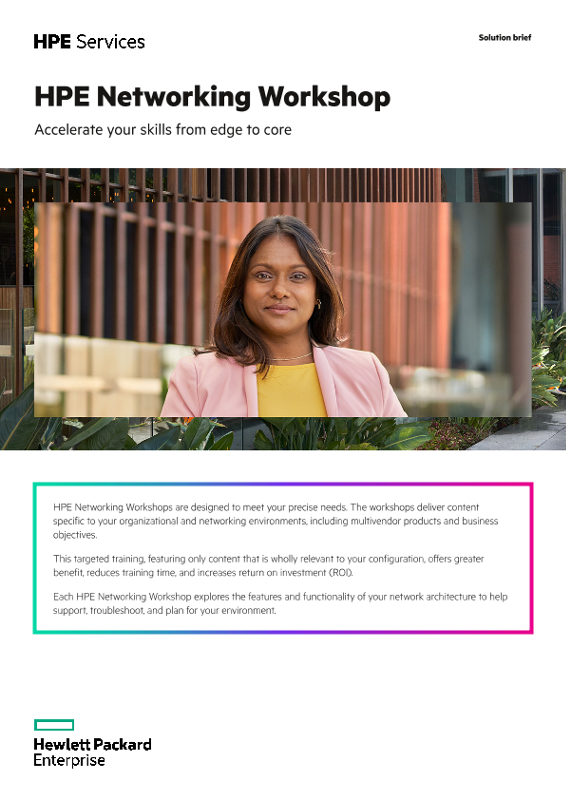 HPE Networking Workshop – Accelerate your skills from edge to core thumbnail
