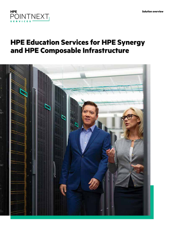 HPE Education Services for HPE Synergy and HPE Composable Infrastructure solution overview thumbnail