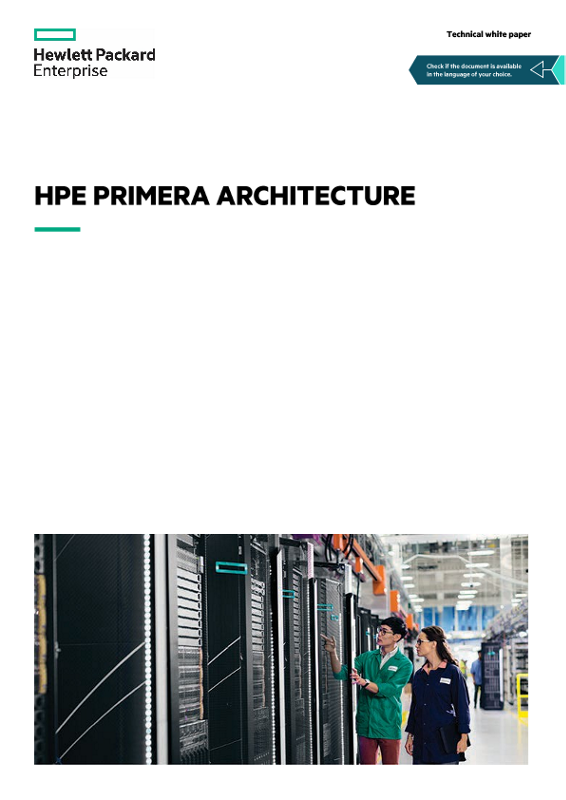 HPE Primera architecture technical white paper thumbnail