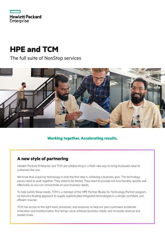 HPE and TCM – The full suite of NonStop services thumbnail