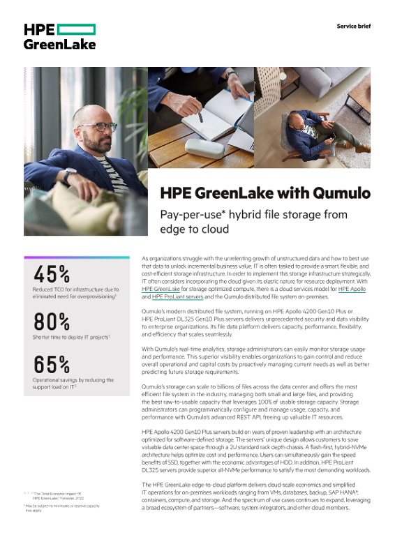 HPE GreenLake with Qumulo thumbnail