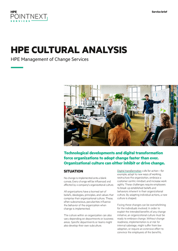 HPE Cultural Analysis service brief thumbnail