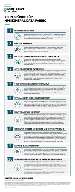 Zehn Gründe für HPE Ezmeral Data Fabric – Infografik thumbnail