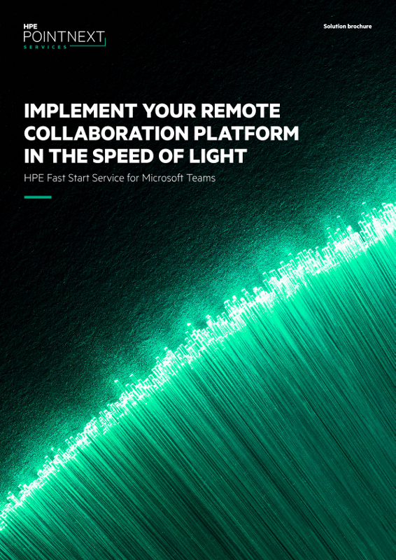 Implement your remote collaboration platform in the speed of light solution brochure thumbnail