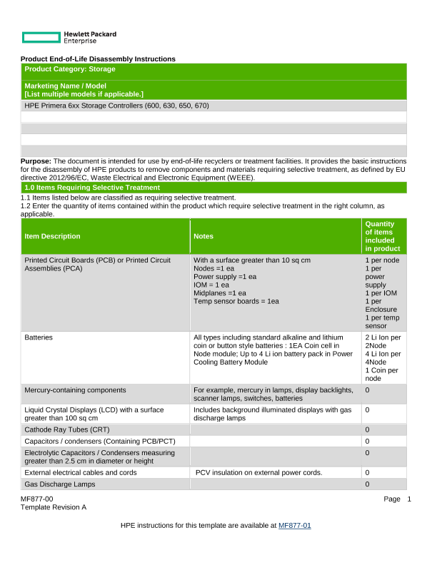 HPE Primera 6xx Storage Controllers thumbnail