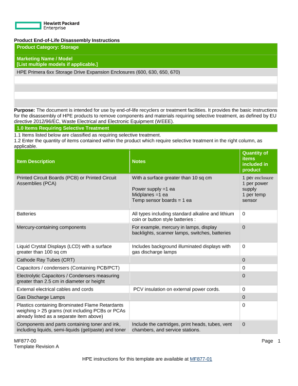 HPE Primera 6xx Storage Drive Expansion Enclosures thumbnail