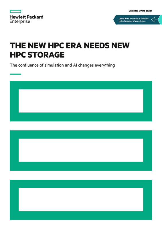 The new HPC era needs new HPC storage business white paper thumbnail
