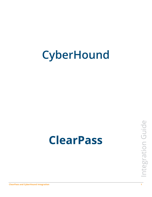 ClearPass and CyberHound Integration thumbnail