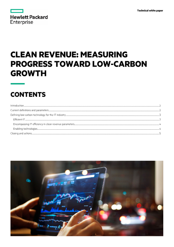 Clean revenue – Measuring progress toward low-carbon growth technical white paper thumbnail