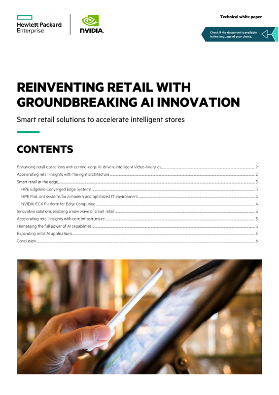 Reinventing retail with groundbreaking AI innovation technical white paper thumbnail