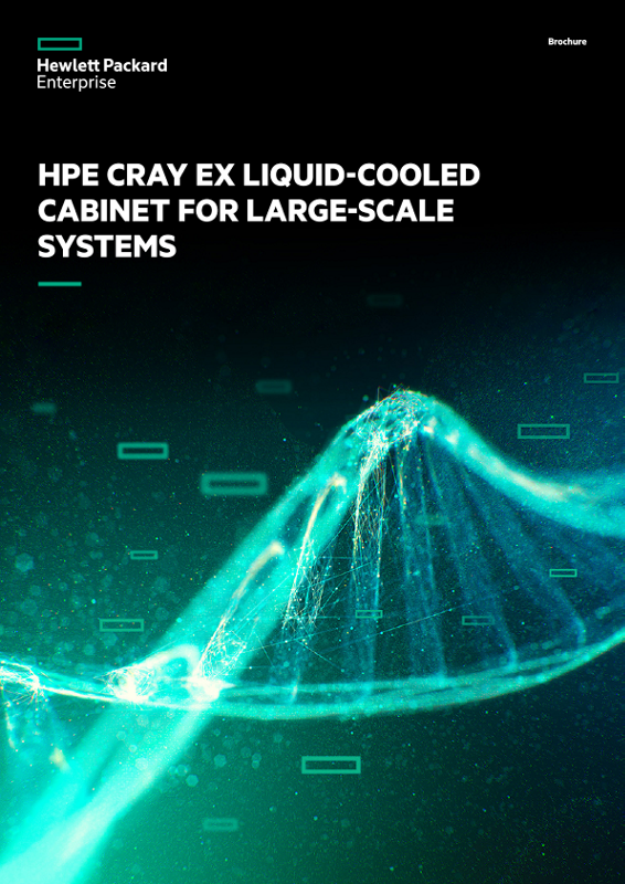 HPE Cray EX Liquid-Cooled Cabinet for Large-Scale Systems brochure thumbnail