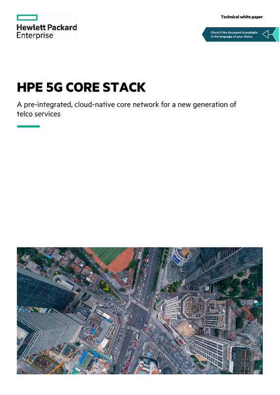 HPE 5G Core Stack technical white paper thumbnail
