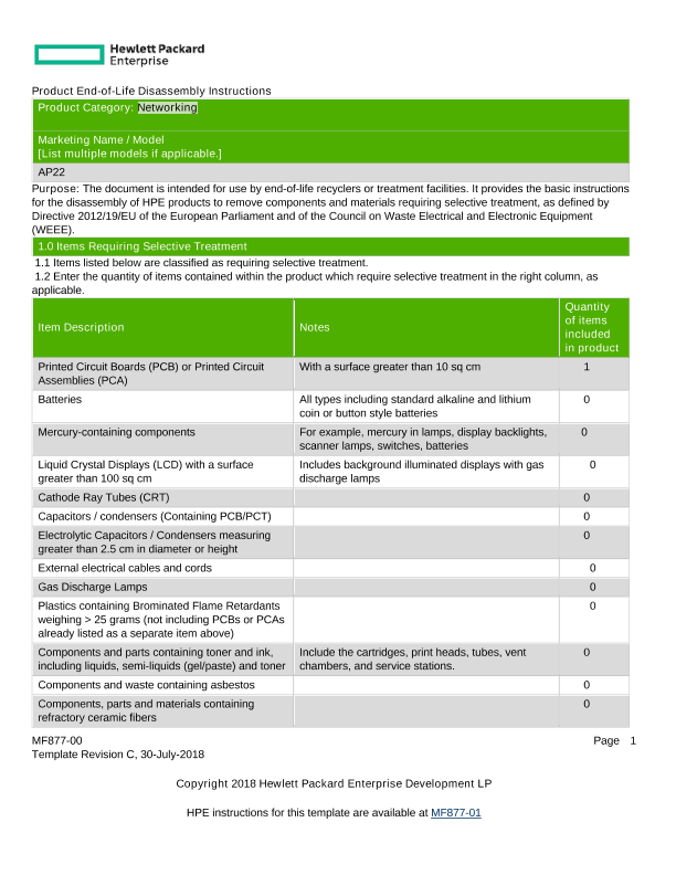 HPE Networking Instant On Access Point AP22 thumbnail