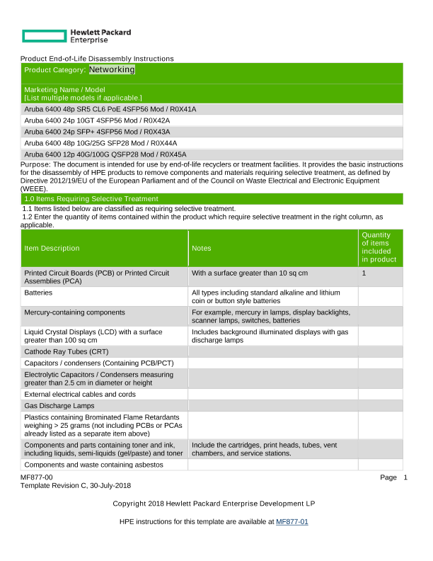 HPE Aruba Networking 6405 / 6410 Daytona thumbnail