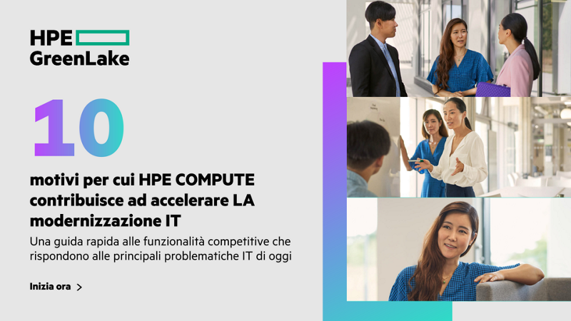 10 motivi per cui HPE Compute contribuisce ad accelerare la modernizzazione IT thumbnail