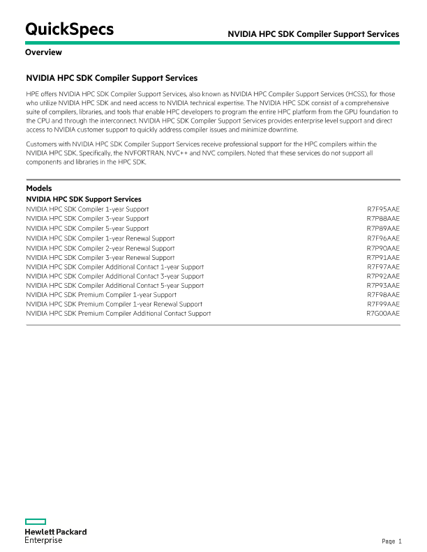 NVIDIA HPC SDK Compiler Support Services thumbnail