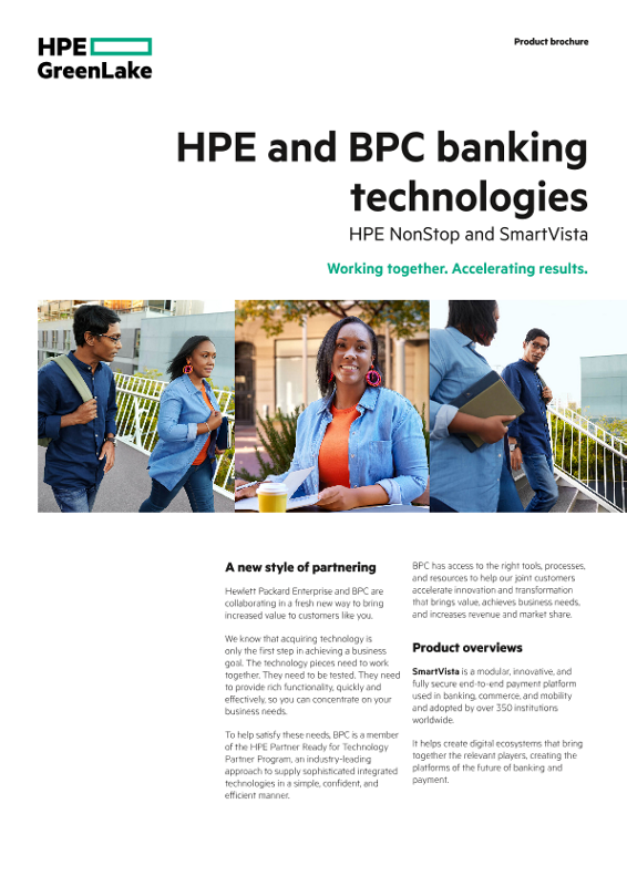 HPE and BPC banking technologies – HPE NonStop and SmartVista thumbnail