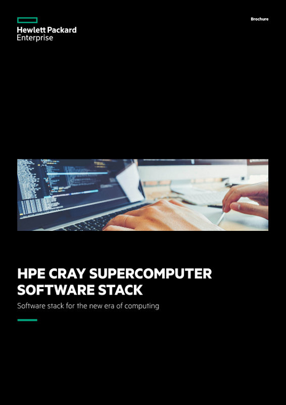 HPE Cray Supercomputer Software Stack brochure thumbnail
